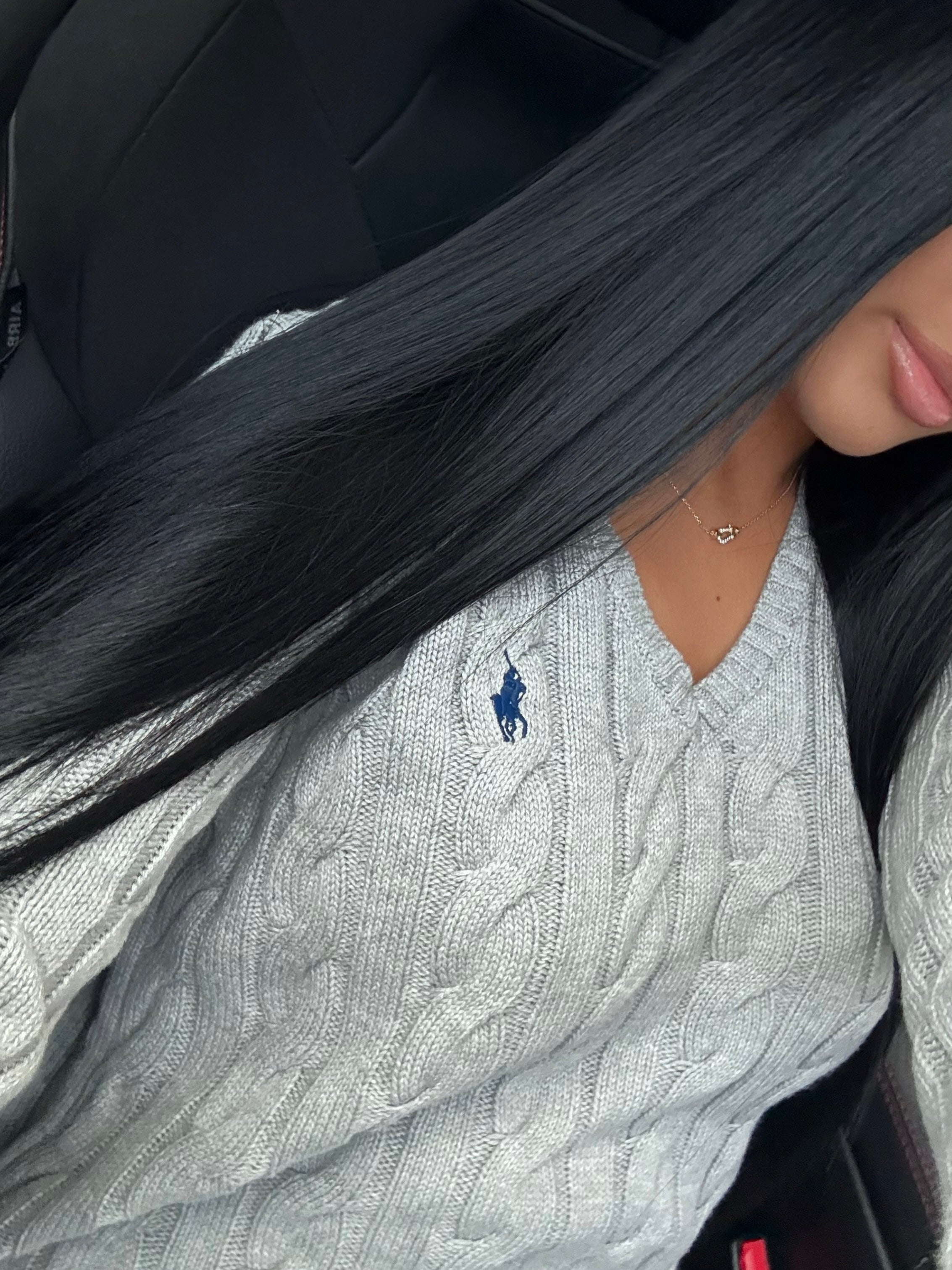 GILET EN COTON TORSADÉ MANCHE LONGUE GRIS