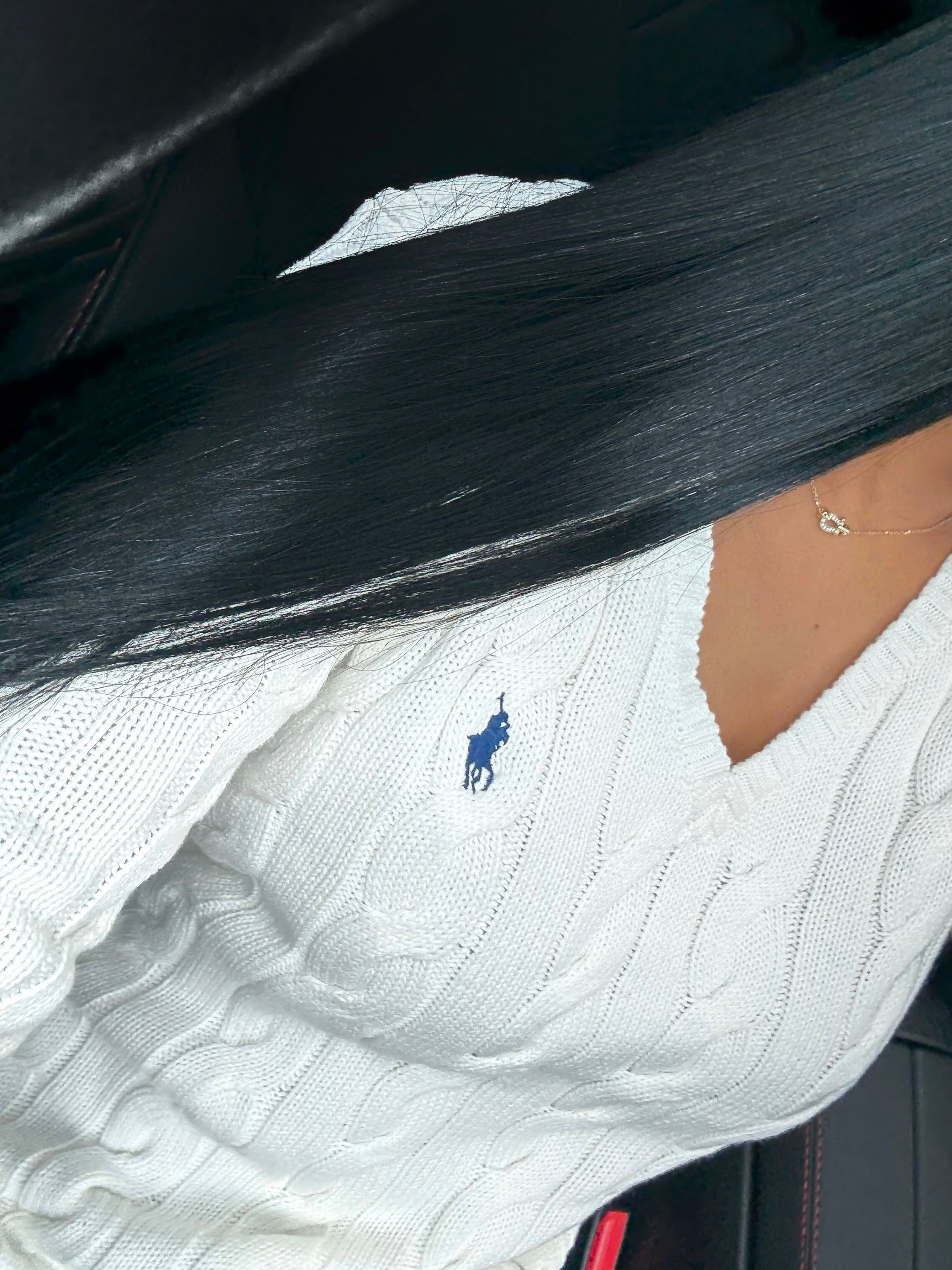 GILET EN COTON TORSADÉ MANCHE LONGUE BLANC