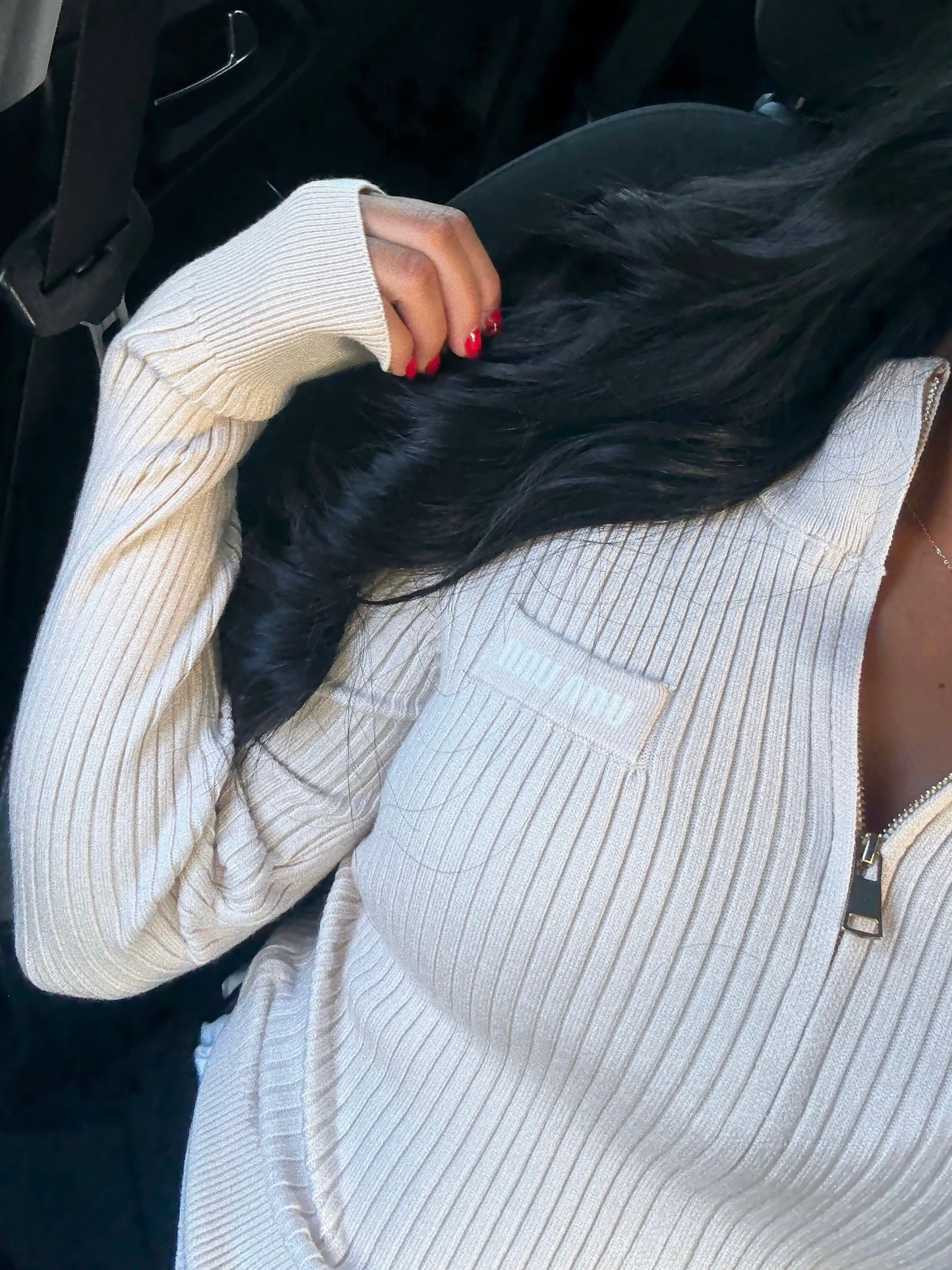 GILET CÔTELÉ BEIGE ZIPPÉ