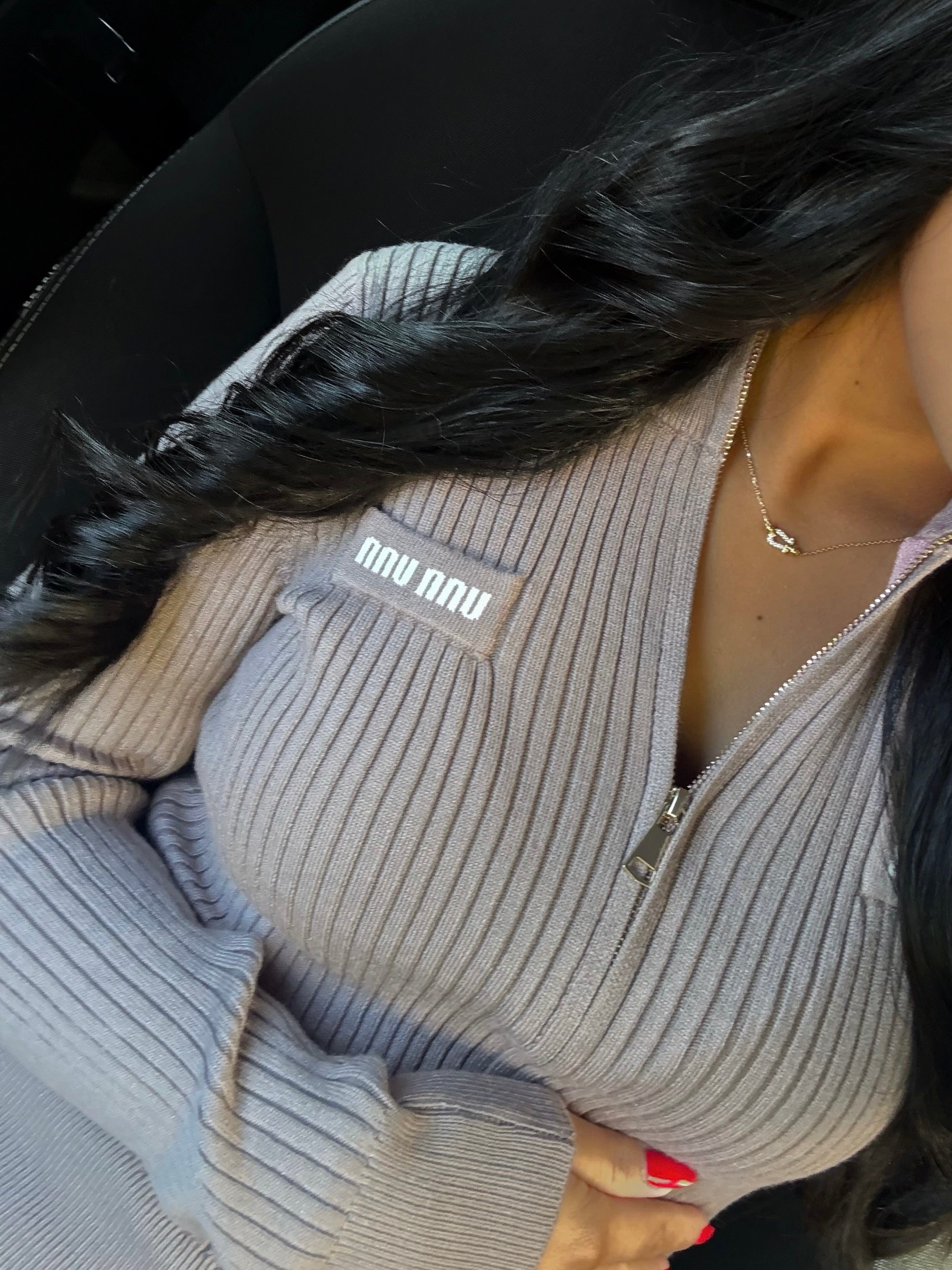 GILET CÔTELÉ TAUPE ZIPPÉ