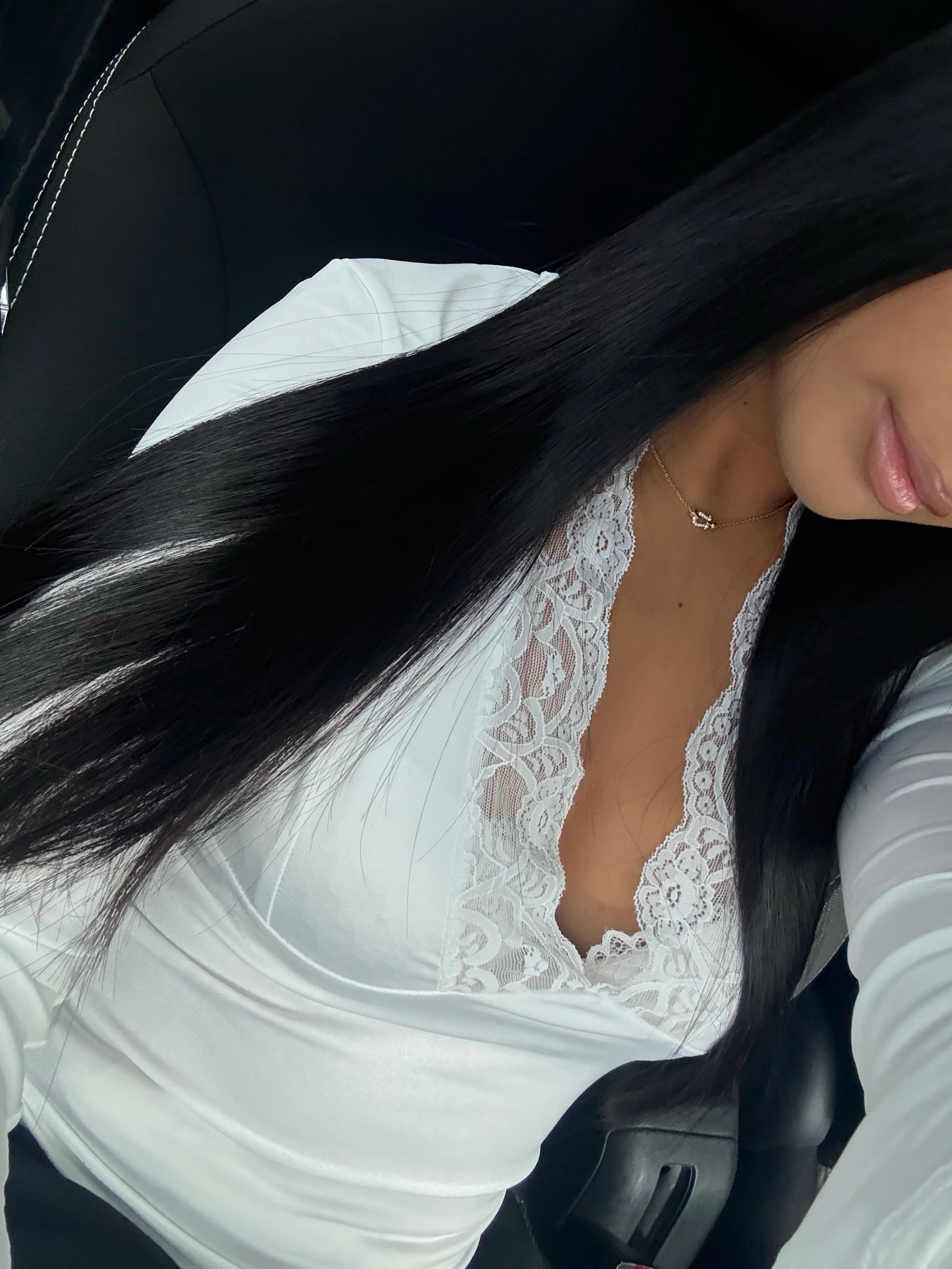 TOP BLANC MANCHES LONGUES ÉVASÉES