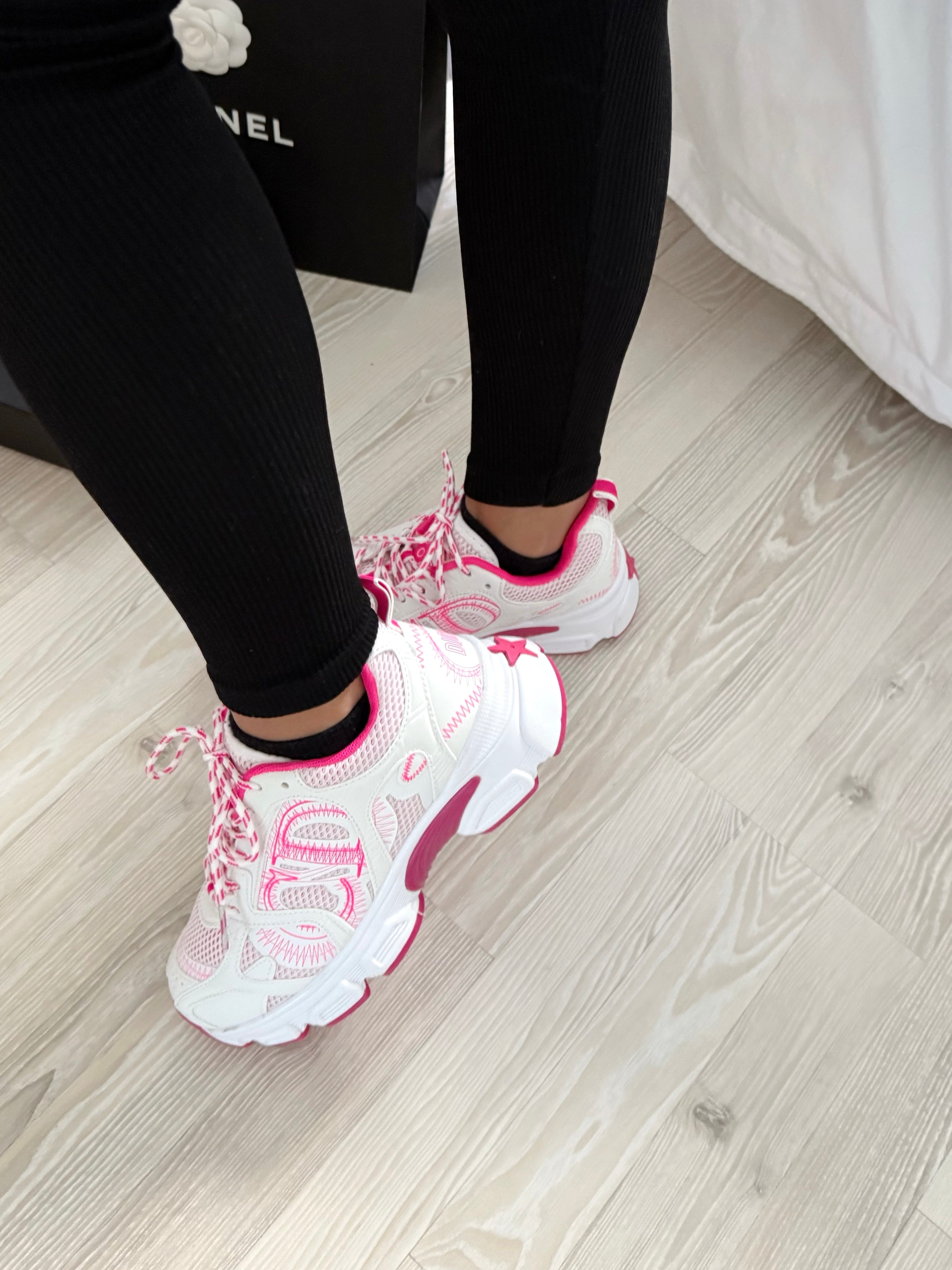 BASKET ROSE ET BLANCHE CD