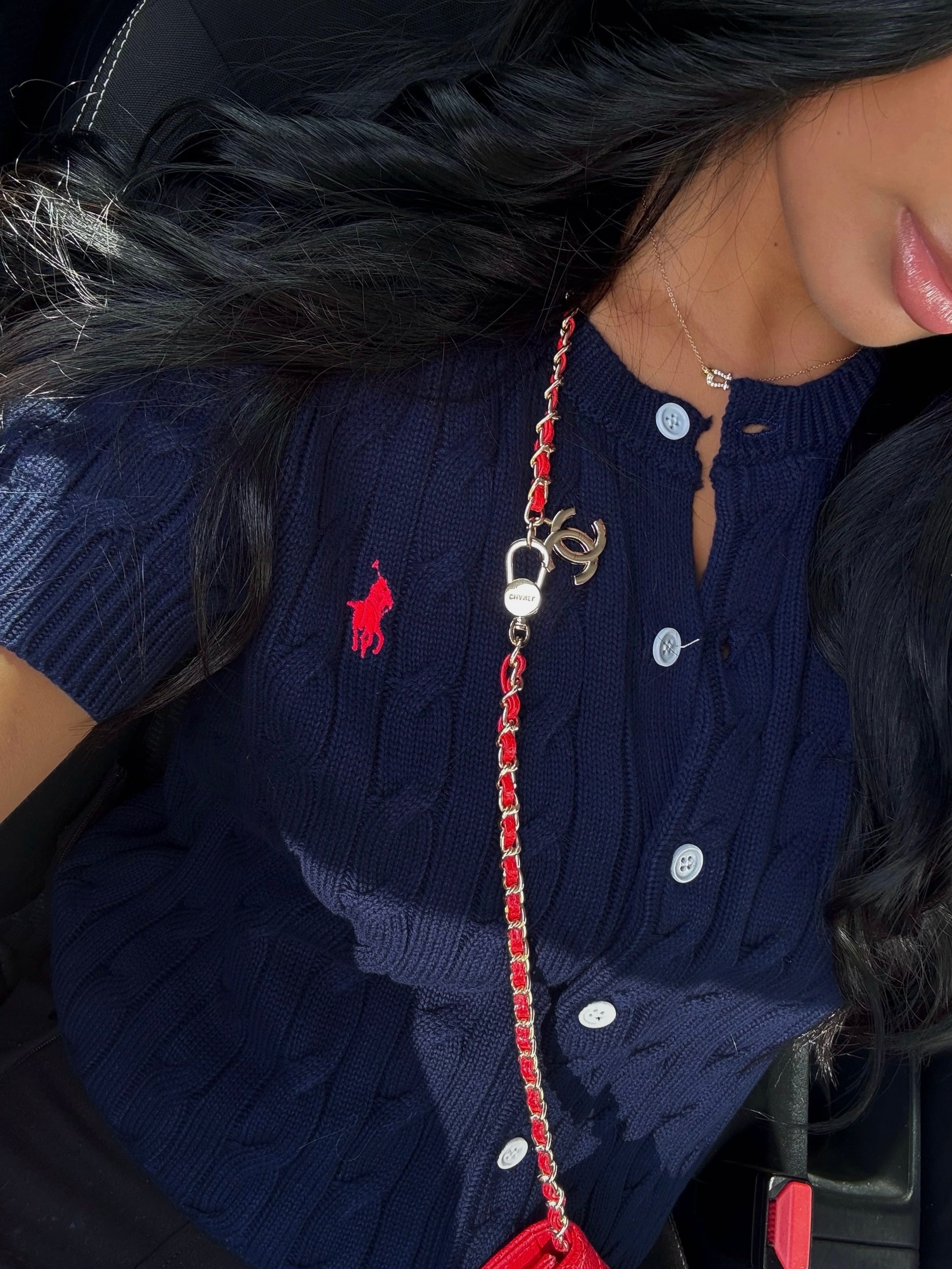 GILET EN COTON TORSADÉ BLEU MARINE