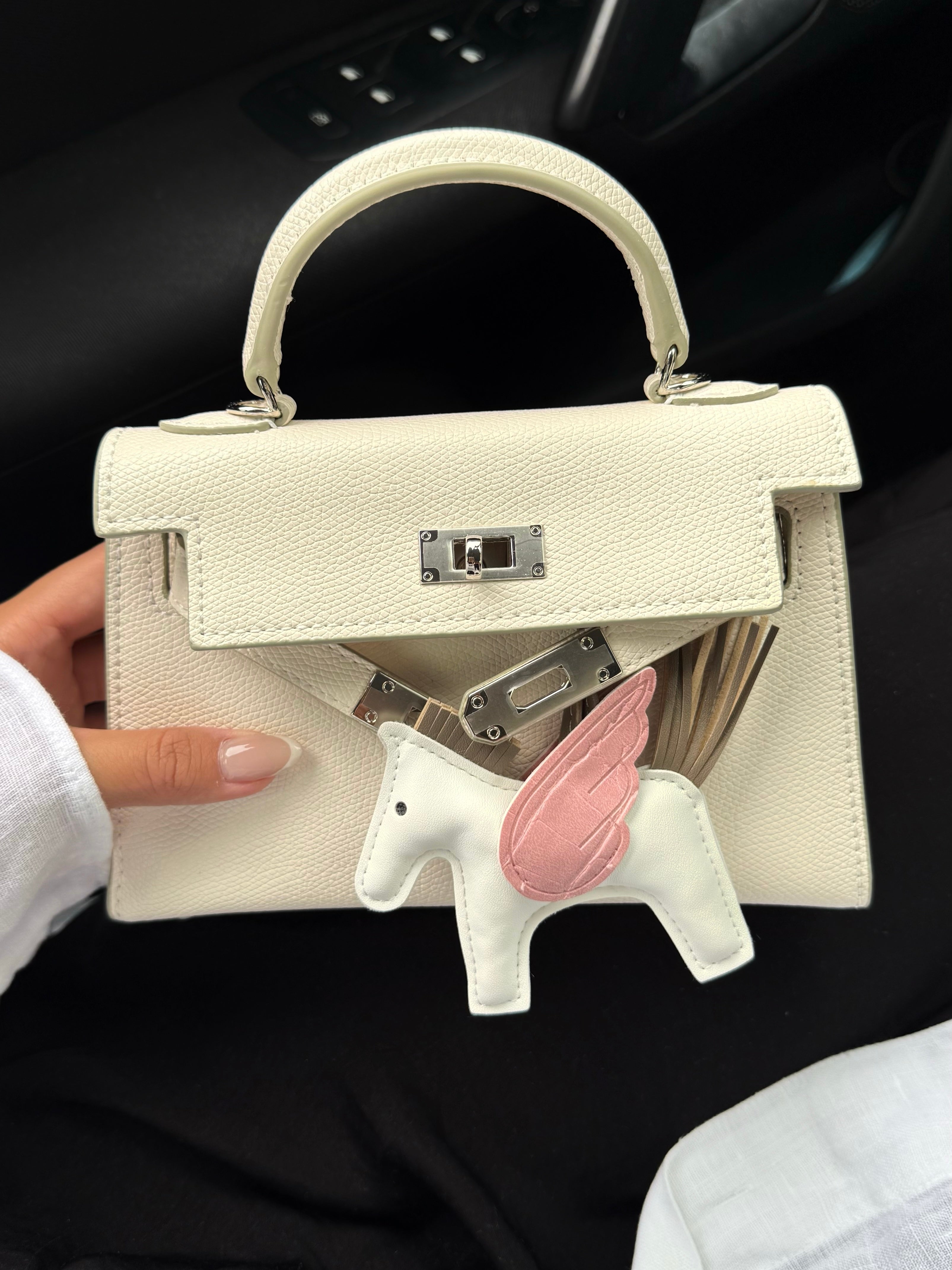 PETIT SAC BLANC À BANDOULIÈRE